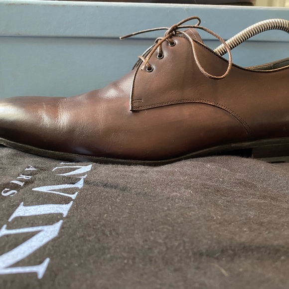 Lanvin Brown Leather Derby Men’s Shoe - Picture 7 of 8
